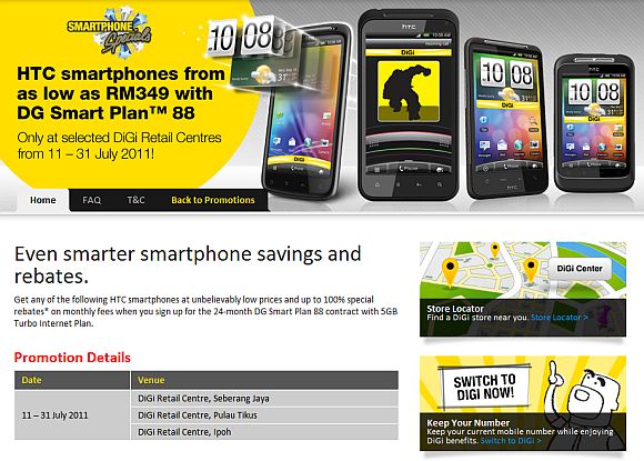 Digi Offers 5gb Data For Rm88 With Htc Contract Purchase Soyacincau
