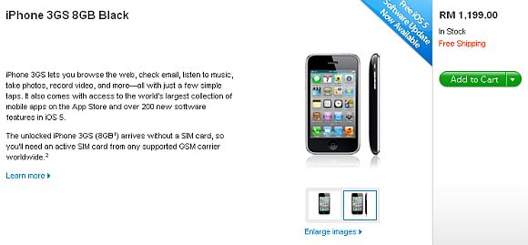 Entry Level Iphone 3gs 8gb For Rm1 199 Soyacincau