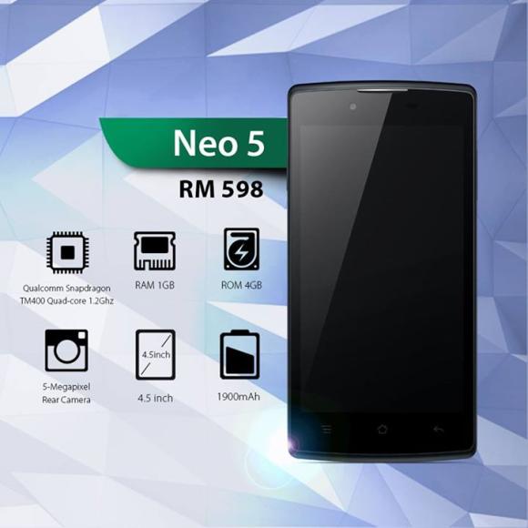 Affordable Oppo Neo 5 with 4G LTE is out now at RM598 | SoyaCincau.com