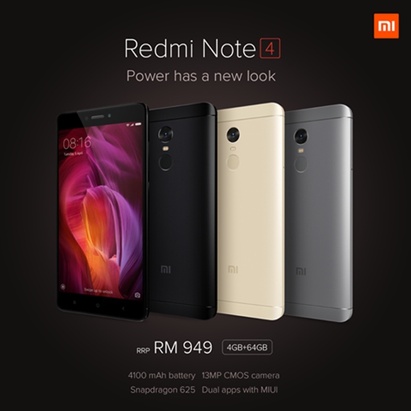 4gb Ram Xiaomi Redmi Note 4 To Go On Sale In Malaysia Next Week Soyacincau Com