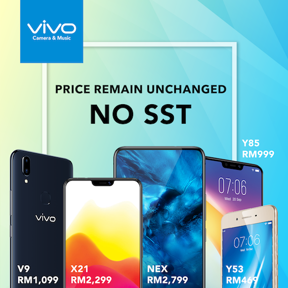 vivo Malaysia maintains smartphone pricing after SST | SoyaCincau.com