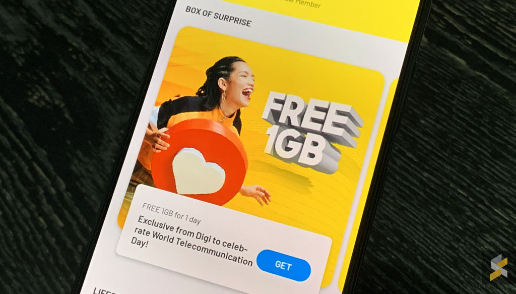 how to redeem digi free internet