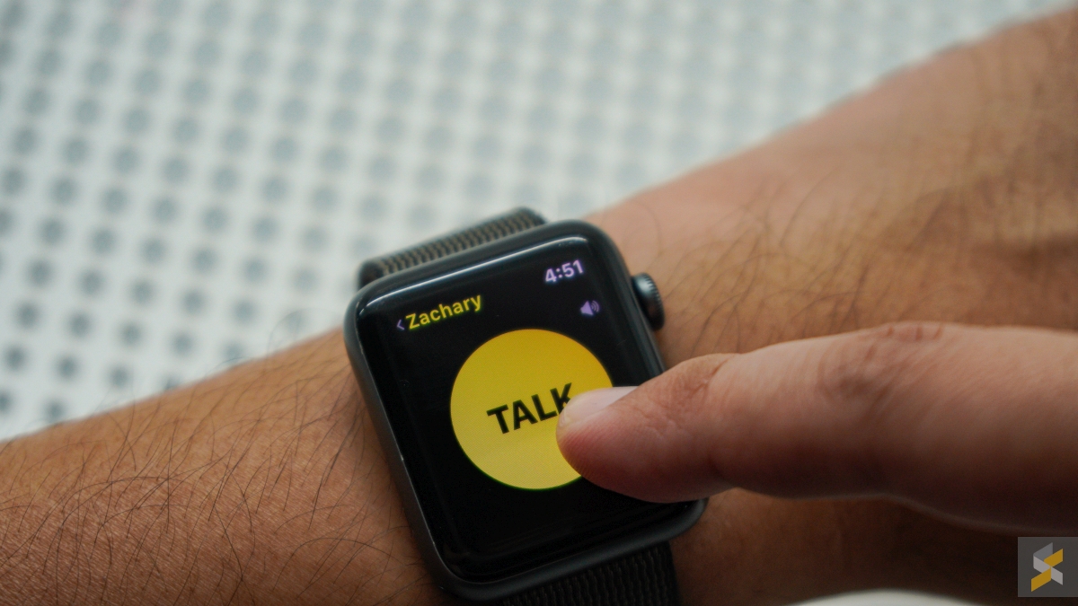 apple watch walkie talkie invite not sending