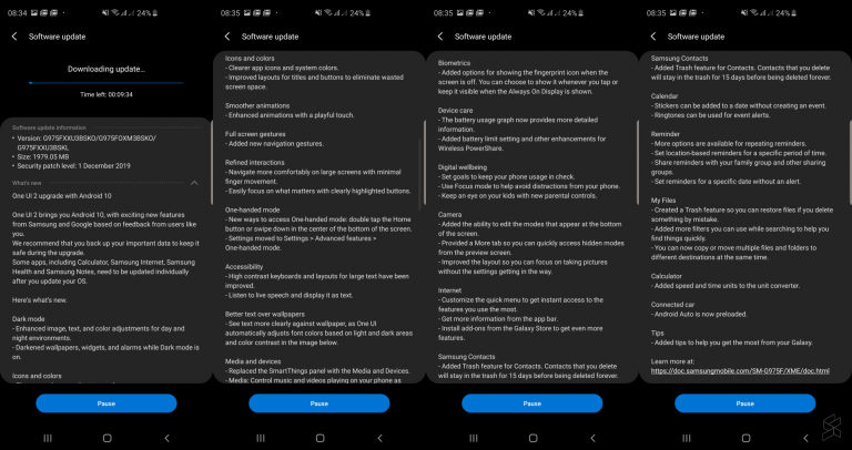 update s10 to android 11
