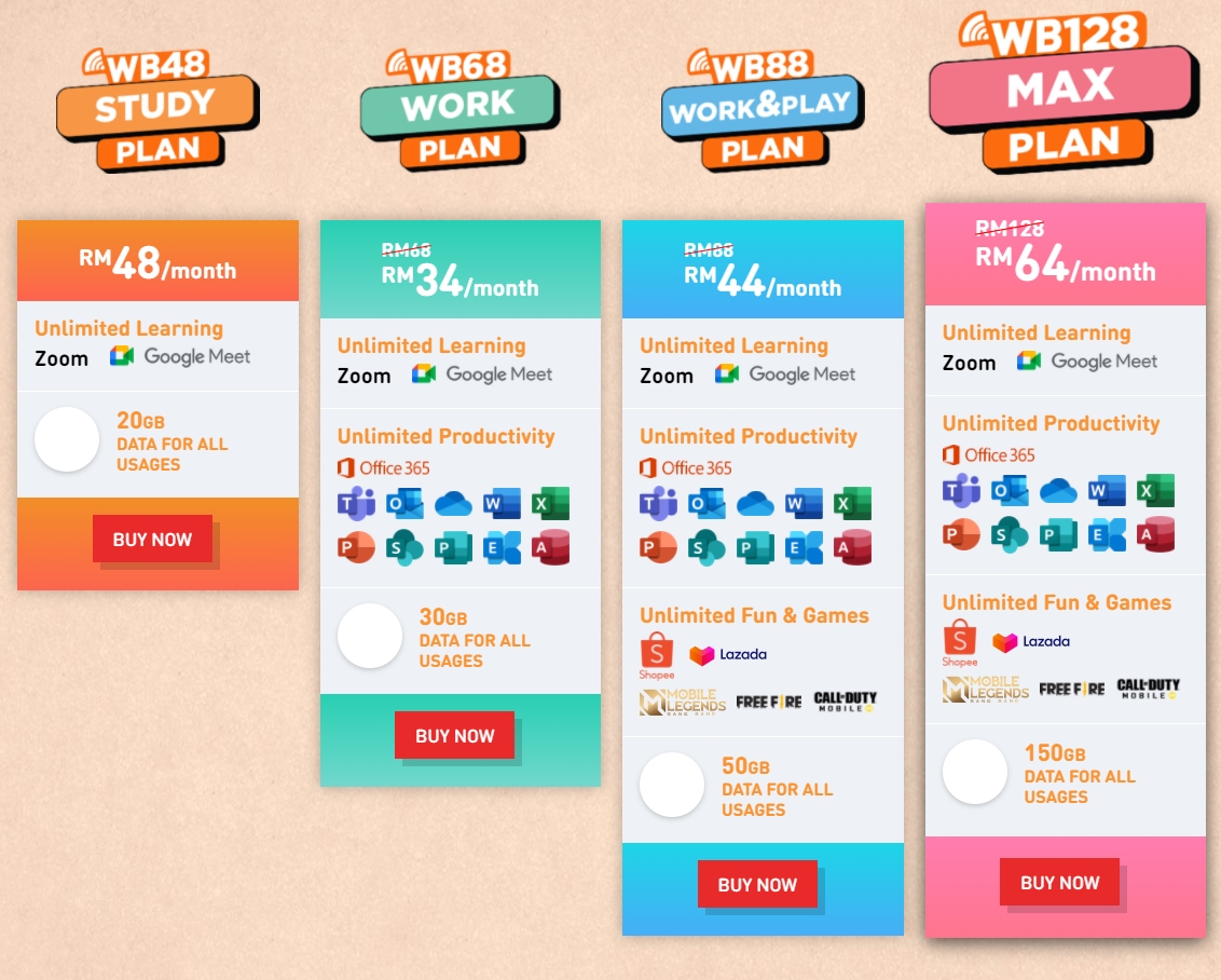 U Mobile's new 4G broadband plans offer unlimited data for online