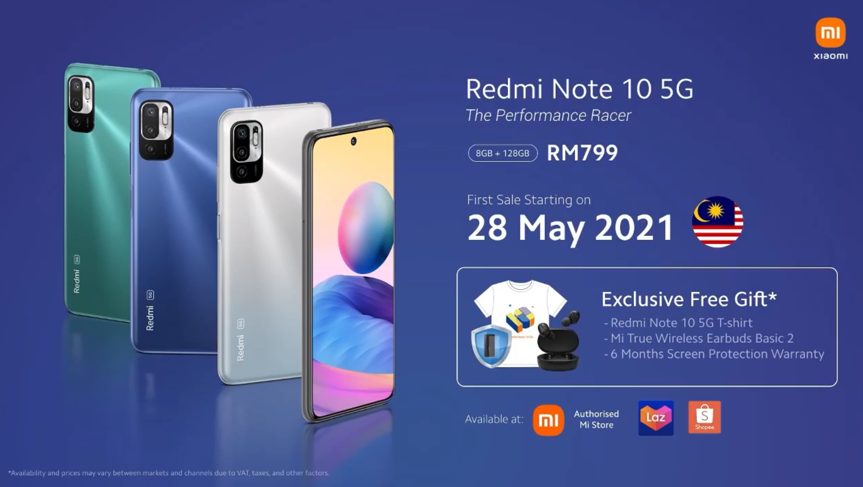 Buy XIAOMI Redmi Note 10 5G (Ram 8GB, 128GB, Graphite Gray) at Best price