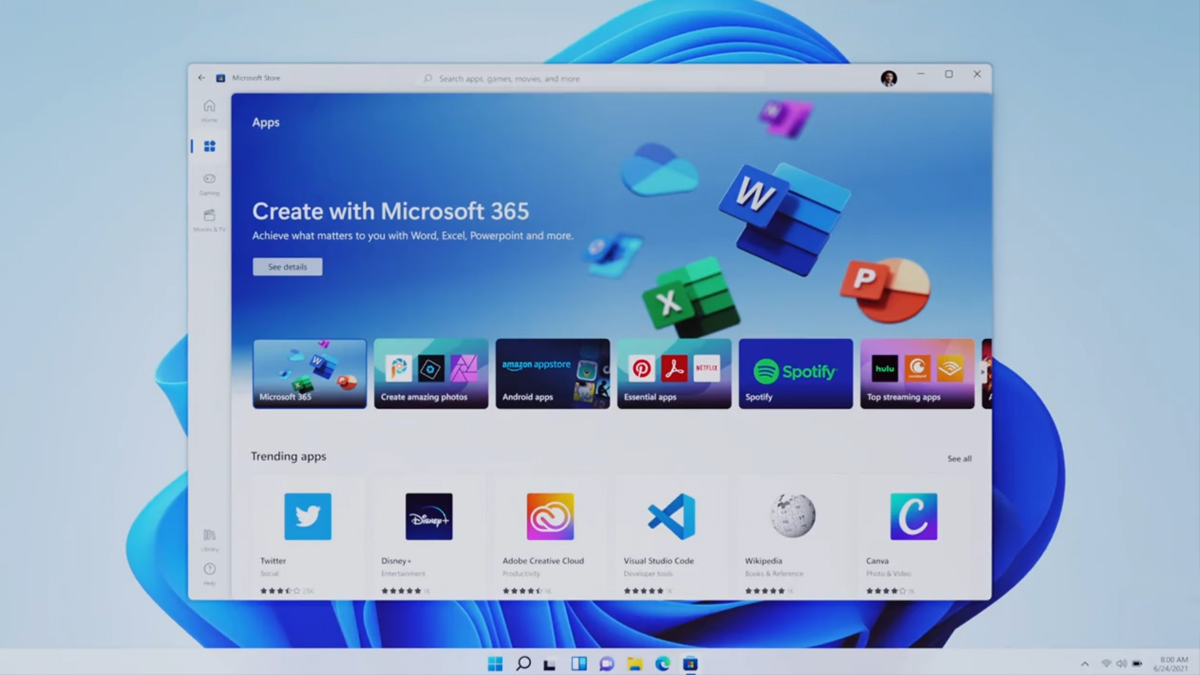 Windows 11 is official: new Start Menu, Android app support and Snap