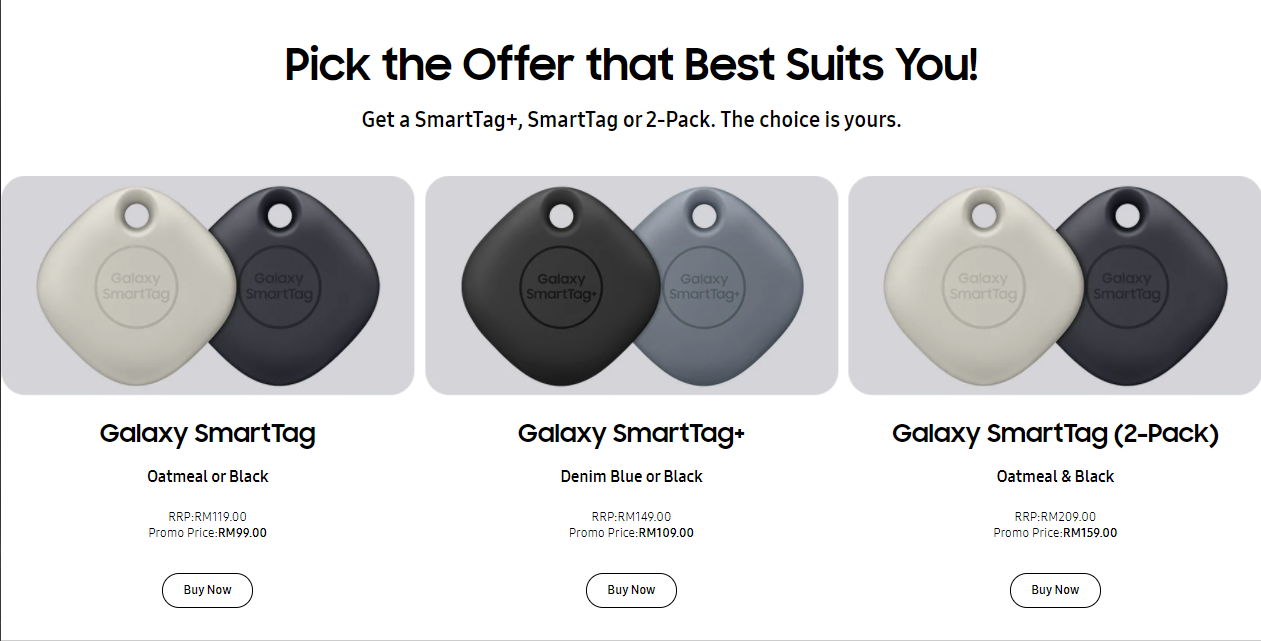 Samsung's AirTag rival, the Galaxy SmartTag+ arrives in Malaysia, priced at  RM109 - SoyaCincau