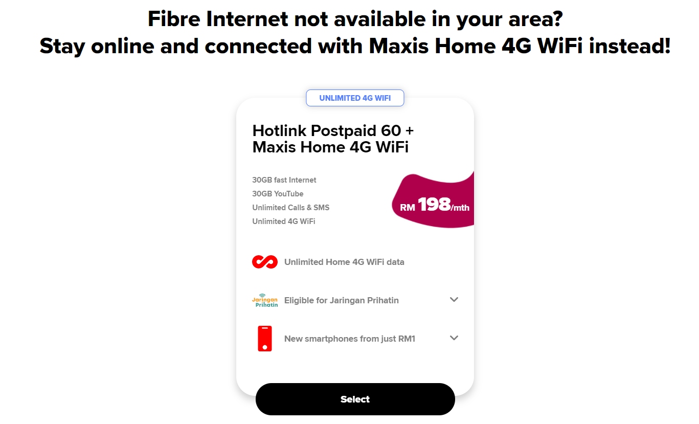 Maxis home 4g wifi