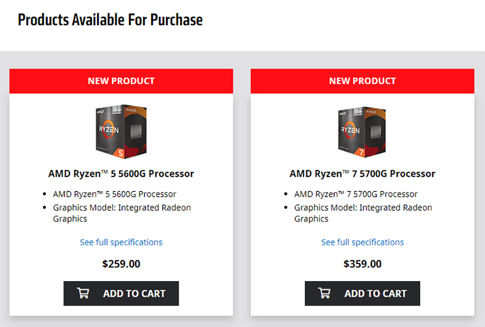 Ryzen 5000g discount